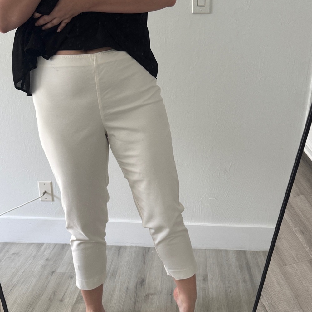 Stylish st john White Cropped Trousers
